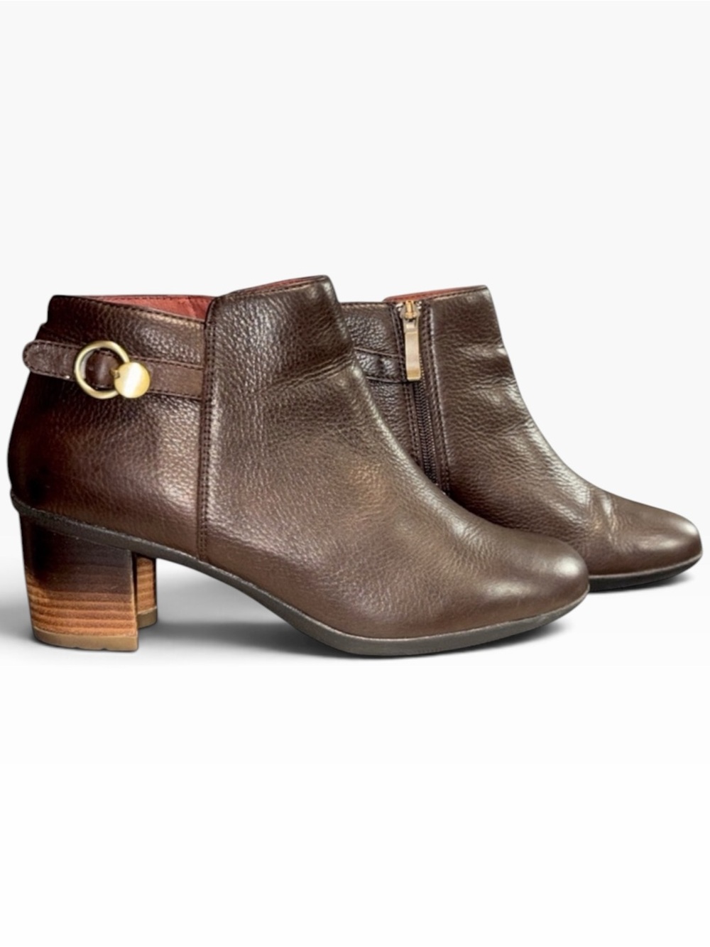 Dansko Perry Waterproof Leather Brown Ankle Boot Side Zip EU 42